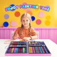 thumbnail image 3 of homicozy Art Supplies Kit for Kids Ages 4-12,Mermaid Art Case Coloring Set,Drawing Kits with Markers, Crayons, Colored Pencils,Oil Pastels,Coloring Book,School Supplies,Gift for Kids Artist Age 4+, 3 of 7