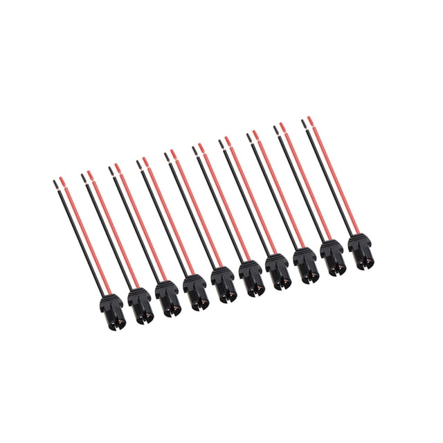 Scienceny Enchufe bombilla luz coche soporte de cable lámpara freno reemplazo conector T10 adaptador indicador instalación funcional Bombillas para automóviles PZ-502 10 piezas Scienceny VI019371-02