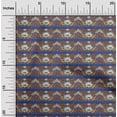 thumbnail image 1 of oneOone Georgette Viscose Fabric Leaves & Floral Block Print Fabric By The Yard 42 Inch Wide, 1 of 4