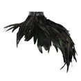 thumbnail image 1 of Capa de plumas para el hombro, capa de plumas artificiales para mujer, chal de plumas, chal para vestir, accesorios de disfraces de fiesta Yuyangstore capa de chal de mujer, 1 of 8