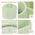 thumbnail image 5 of WEUVEB Green Plastic Pencil Holder Stationery Box for Students and Teachers - 1 Set Household Organizer, 5 of 8