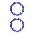 thumbnail image 1 of Sonducket Placa de disco de diente de bielas ancha 104BCD bicicletas de montaña de carretera aleación hexagonal de precisión piezas de azul y 36T 2piezas, 1 of 6