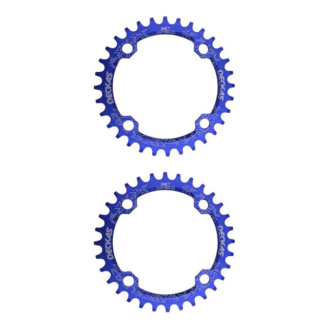 Sonducket Placa de disco de diente de bielas ancha 104BCD bicicletas de montaña de carretera aleación hexagonal de precisión piezas de azul y 36T 2piezas