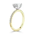 thumbnail image 2 of IGI Certified 1 Carat Lab Grown Diamond Engagement Ring | 14K Yellow Gold | Solitaire Lab Diamond Ring | G-VS2 | Valentine Gift, 2 of 2