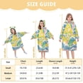 thumbnail image 4 of FORMRS Wearable Blanket Hoodie with Sleeves for Kids Cozy Flannel Sweatshirt, Yellow Mountains, 4 of 7