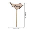 thumbnail image 3 of Billuyoard Paquete de 4 LOVE BIRD Cake Topper Sparkle Boda Compromiso Fiesta de cumpleaños Práctica Exquisita Decoración de pasteles Día de Artesanía, 3 of 4