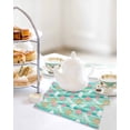 thumbnail image 4 of Easter Bunny Eggs Kitchen Dish Towels for Drying Dishes Set of 2, Spring Leaves Daisy Flowers Green Stripes Waffle Weave Microfiber Hand Tea Bathroom Towels Quick Dry & Absorbent Towel 12x12, 4 of 7