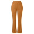 thumbnail image 4 of Womens Yoga Dress Pants Stretchy Pull On Straight Leg Business Casual Pants High Waist Dressy Slacks With Pockets, 4 of 5