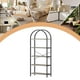 thumbnail image 5 of QinaQin Librero alto con arco, 5 repisas y estructura metálica, estante abierto para almacenamiento y exhibición en recámara, sala u oficina, 5 of 8