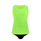 thumbnail image 4 of Traje de baño de bikini liso sin mangas para mujer, traje de baño push-up acolchado, conjuntos de blusa de traje de baño de poliéster para mujer, 4 of 4