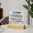thumbnail image 3 of Acrylic Square Plaque -  Heal A Heart Stepdad, 3 of 5