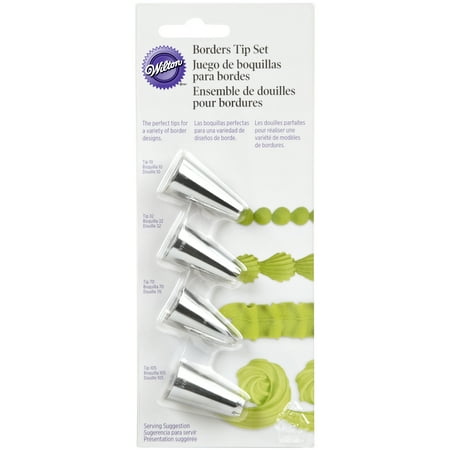Slice Drawing Tips - Wilton Borders Tip Set, 4pc