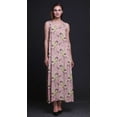 thumbnail image 4 of Bimba Robe de Soirée Longue Maxi à Bretelles Spaghetti Dos Nu Imprimé Floral en Rayonne pour Femmes - Très Grande Taille, 4 of 4
