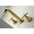 thumbnail image 4 of Kingston Brass KS4122BX Wall Mount Bathroom Faucet, Polished Brass, 4 of 5