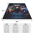 thumbnail image 5 of Anime Demon Slayer Soft Lightweight Bed Blankets Plush Fuzzy Cozy Blanket Microfiber Throw Blanket For Couch, 5 of 9