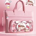 thumbnail image 5 of Multifunction Learning supplies Canvas boys girls 3-Layer Students Tote School Bag A4 File Bag Art  Storage Bag Tutorial Bag 04, 5 of 8