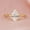 Rose Gold Plated, variant on Pear Moissanite Engagement Ring, Teardrop Solitaire Ring, Moissanite Bridal Ring, Proposal Ring, Pear Moissanite Ring