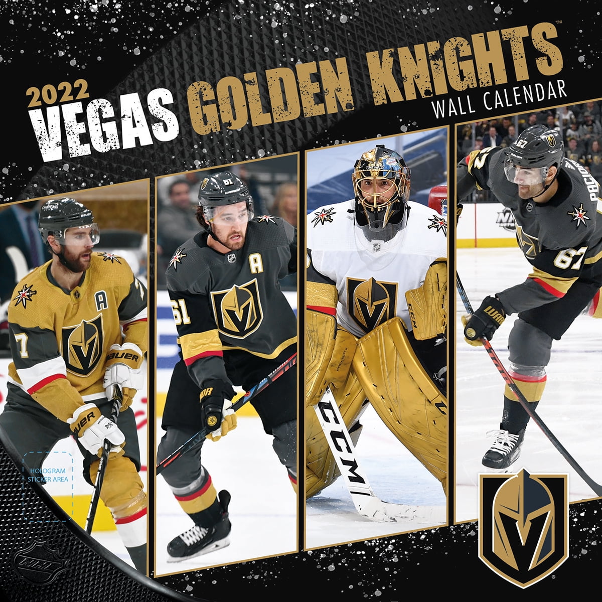 Turner Licensing Vegas Golden Knights 2022 12' x 12' Team Wall Calendar Turner Sports