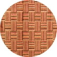 thumbnail image 1 of Ahgly Company Indoor Round Abstract Orange Modern Area Rugs, 8' Round, 1 of 4