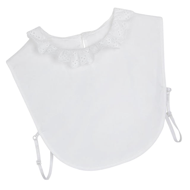 Cuello Falso de Las Mujeres Flor Hueca Falso Faux Collar Desmontable Media Babero