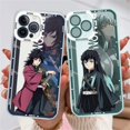 thumbnail image 2 of Funda Para Samsung Galaxy A22 A23 A30 A20 A31 A32 A33 A42 A50 A50S A30S anime Demon Slayer Dibujos Animados A Prueba De Golpes TPU Transparente Anticaída Carcasa, 2 of 4