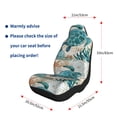 thumbnail image 5 of Sikiie Watercolor Sea Turtle Car Seat Covers 2PCs Front Car Seat Covers Universal fit for Most Cars SUVs and Trucks-1, 5 of 9