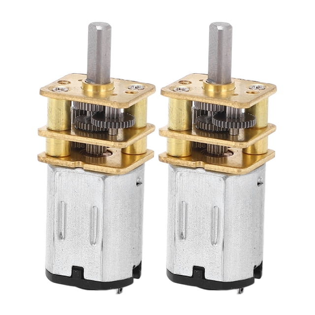 Risegun 2 Uds Motor De Engranaje DC 6V 200RPM Reducción De Velocidad 3x8 Motor De Engranaje De Eje para Coche De Juguete RC