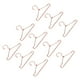 thumbnail image 2 of 10 piezas de pequeños soportes para vestidos y conjuntos, perchero para colgar ropa de muñecas de 65 mm. rosa áurea, 2 of 9