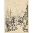 thumbnail image 3 of Willem Pothast 11x14 Black Modern Framed Museum Art Print Titled - Figures Dressed in Rags on a Quay (1887 - 1916), 3 of 5