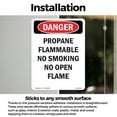 thumbnail image 3 of Propane Flammable No Smoking No OSHA Danger Vinyl Decal Label 5 Inch x 3.5 Inch - 5 Pack, 3 of 6