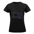 thumbnail image 5 of Happy New Year 2026 Women’s Cotton Short Sleeve T-Shirt HD Graphic Print Casual Crew Neck Tee 3XL, 5 of 6