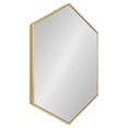 thumbnail image 1 of Kate and Laurel Rhodes Modern Hexagon Wall Mirror, 24" x 36", Gold, Chic Geometric Wall Mirror, 1 of 5