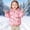 Pink, variant on Abtuhar Toddler Kids Boys Girls Fall Winter Hooded Casual Outerwear and Jackets Winter Printed Hooded Padded Coat for 1‑7 Years