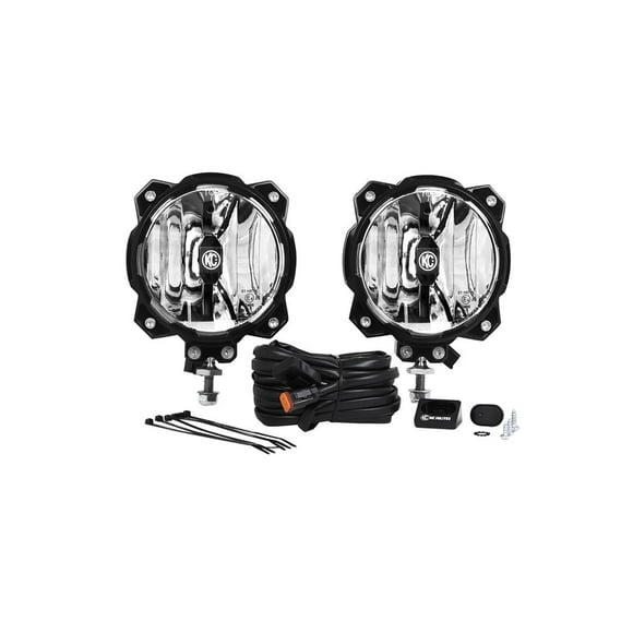 KC Hilites Driving/Fog Light 91303 Driving/Fog Light; Gravity; LED Bulb; Clear Bulbs; 6 Inch Round; 20 Watt Bulbs AMP Draw 1.63 AMP; Driving Beam; 2452 Raw Lumens; Clear Lens