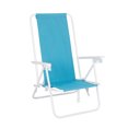 thumbnail image 3 of (2 pack) Mainstays High Back Reclining Backpack Beach Chair, Teal, 3 of 11