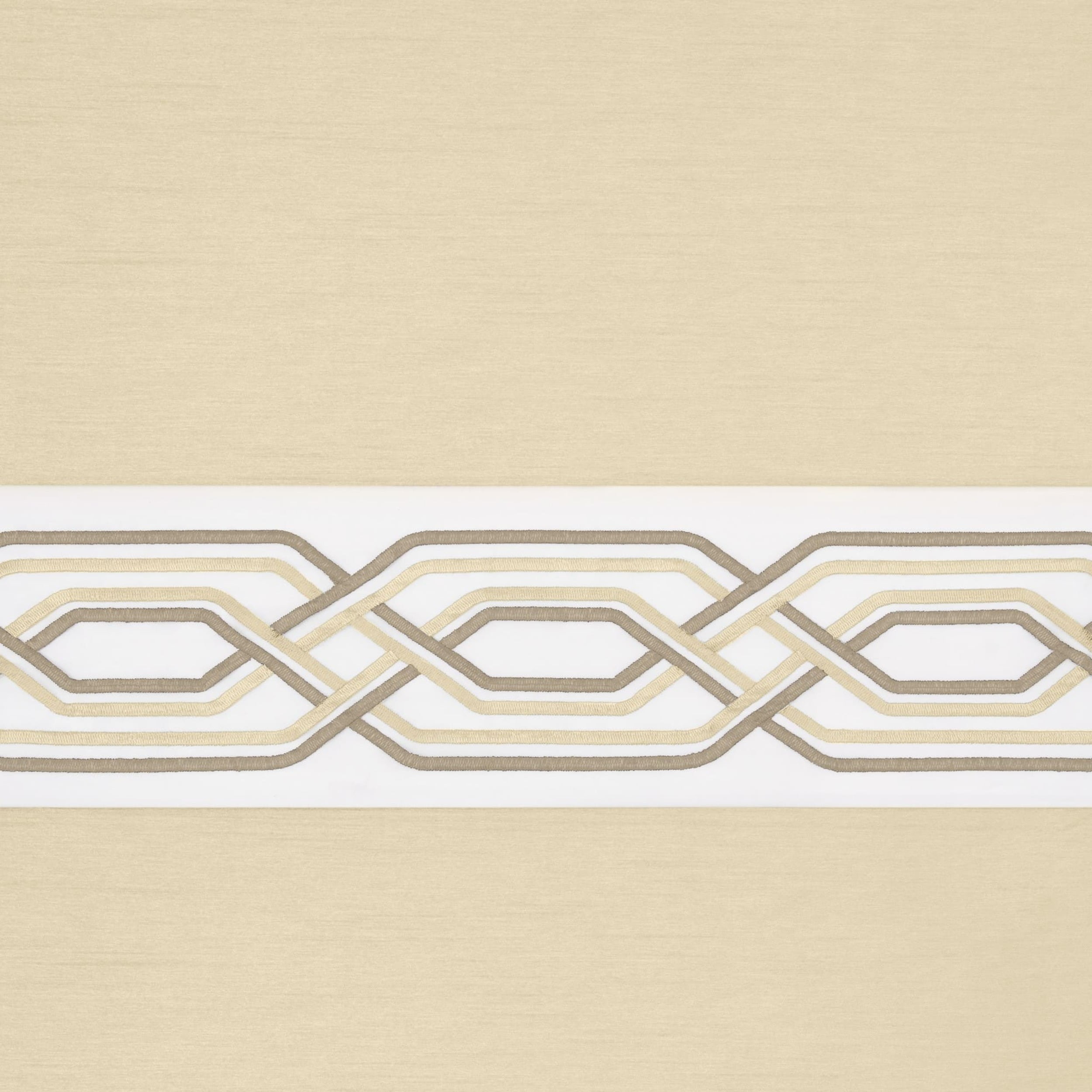 Achim Paige Rod Pocket 5 Piece Light Filtering Curtain Set, Tan, 55" x 84"
