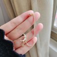 thumbnail image 3 of Funie 1Pc Moon Star Rhinestone Long Chain Drop Alloy Ear Cuff Earring for Outdoor, 3 of 8