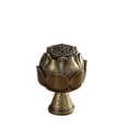 thumbnail image 2 of incense Burner Holder, Vintage Home decor, 2 in, Lotus Flower decor, Gold Home decor Accents, decorations for Home, Spiritual decor, Halloween Table Piece, Antiqued Bronze, 1 Pc, 2 of 5