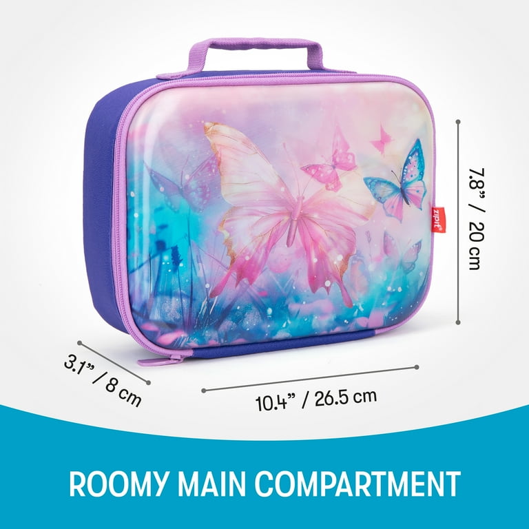 jansport lunch box butterfly Break Side bottle pocket keeps your drink close at hand Big Break Lunch Bag