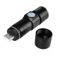 thumbnail image 3 of Portable Mini USB Rechargeable 350LM Lampe de Poche Extérieure Mise au Point Réglable Torche 3-Mode avec Sangle, 3 of 9