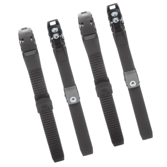 CRILSTYLEO Black Roller Skate Buckle Straps for Secure Fit and Versatile Skating Performance
