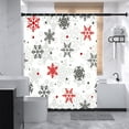 thumbnail image 6 of Btomtd Christmas Themed Shower Curtain for Bathroom, Water Proof Shower Curtain Liner for Dry and Wet Separation, Warm Shading Shower Curtain for Holiday Season - 59.05"x70.86", A, 6 of 8