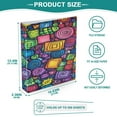 thumbnail image 5 of Creativity Images 12.4x10.6in PVC Round Ring Binder, D-Ring 3-Hole, Metal Clip, 200 Sheets, 5 of 10