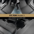 thumbnail image 2 of Alfombrilla 3D MaxPider Kagu negra Tesla Model Y de 5 plazas, 2 of 8