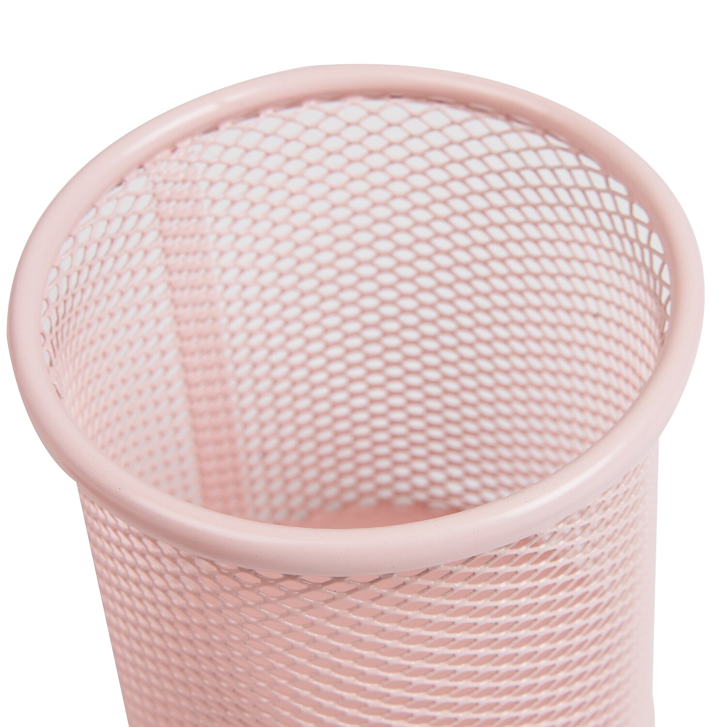 Mind Reader Metal Pen and Accessory Holder Desk Organizer Pink 3-Pieces (CLIPMESH3-PNK)