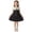 Black, variant on qucoqpe Little Girls Bow Collared Dresses Straight Comfy Casual Party Princess Sleeveless Buttons Flowy Summer Dresses