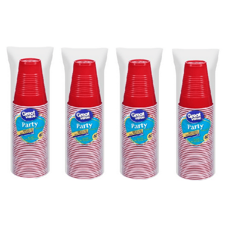 One Great Cup - Great Value Plastic Party Cups, 9 oz, 40 Count