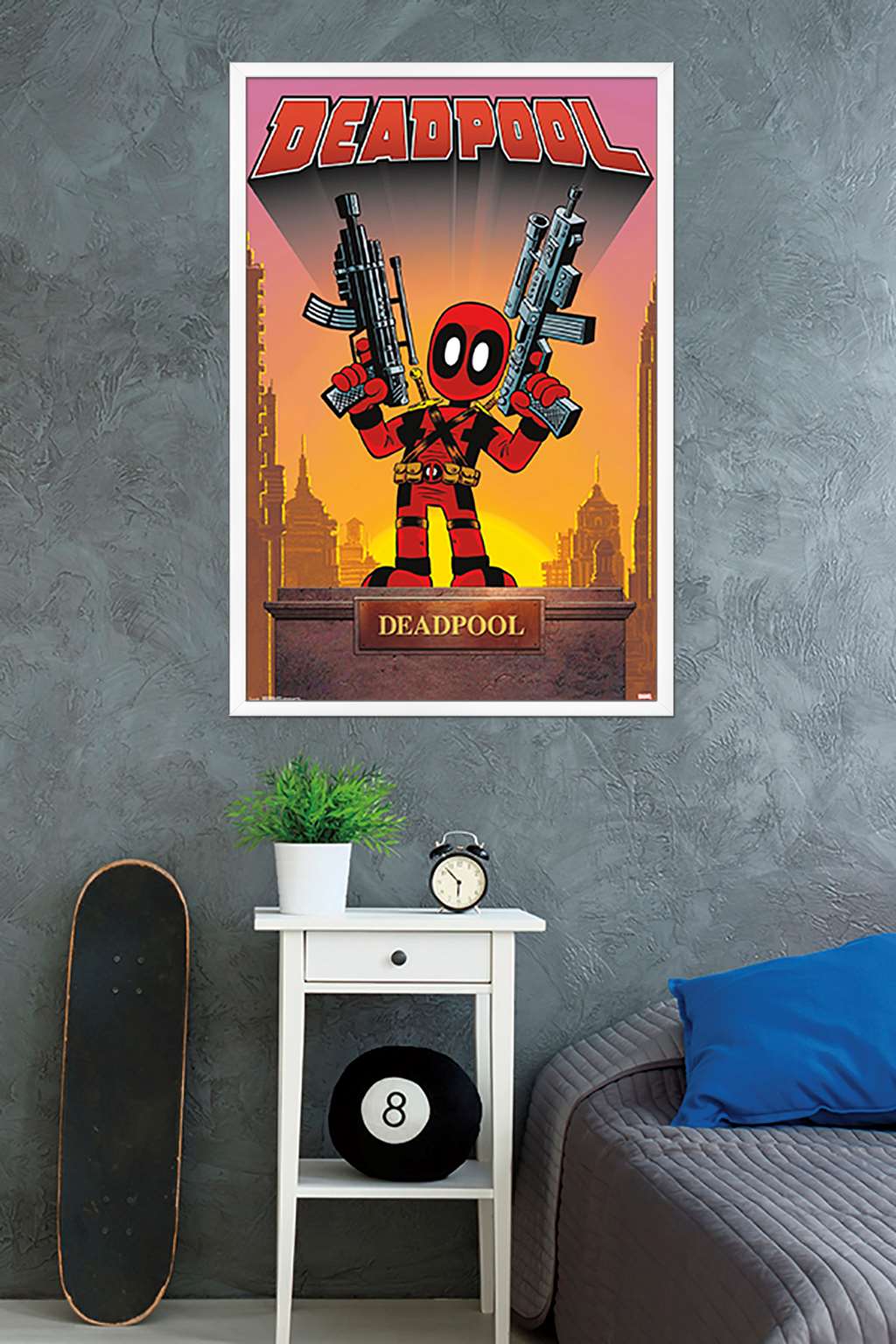 Marvel Comics - Deadpool - Statue Wall Poster, 22.375" x 34", Framed