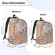 thumbnail image 2 of Balery Leopard Brown Mochila Clásica Impresa Básica para Viaje, Mochila Escolar Resistente al Agua, Mochila de Lona con Correas Ajustables-Small, 2 of 5