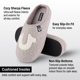 thumbnail image 5 of Zapatillas True Religion House Fuzzy Soft para hombre, interiores y exteriores, 5 of 6
